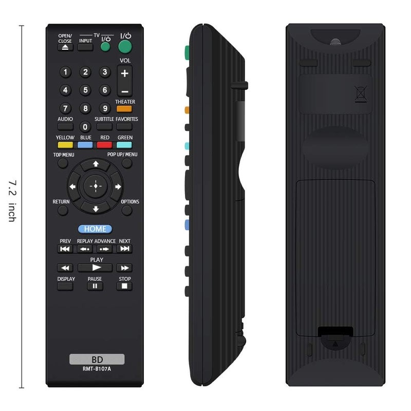UBay New RMT-B107A Remote Replaced for Sony BLU RAY DVD Player BDP-S570 BDP-S370 BDP-BX37 BDPBX57 BDP-S270 BDP-S470 - Image 2